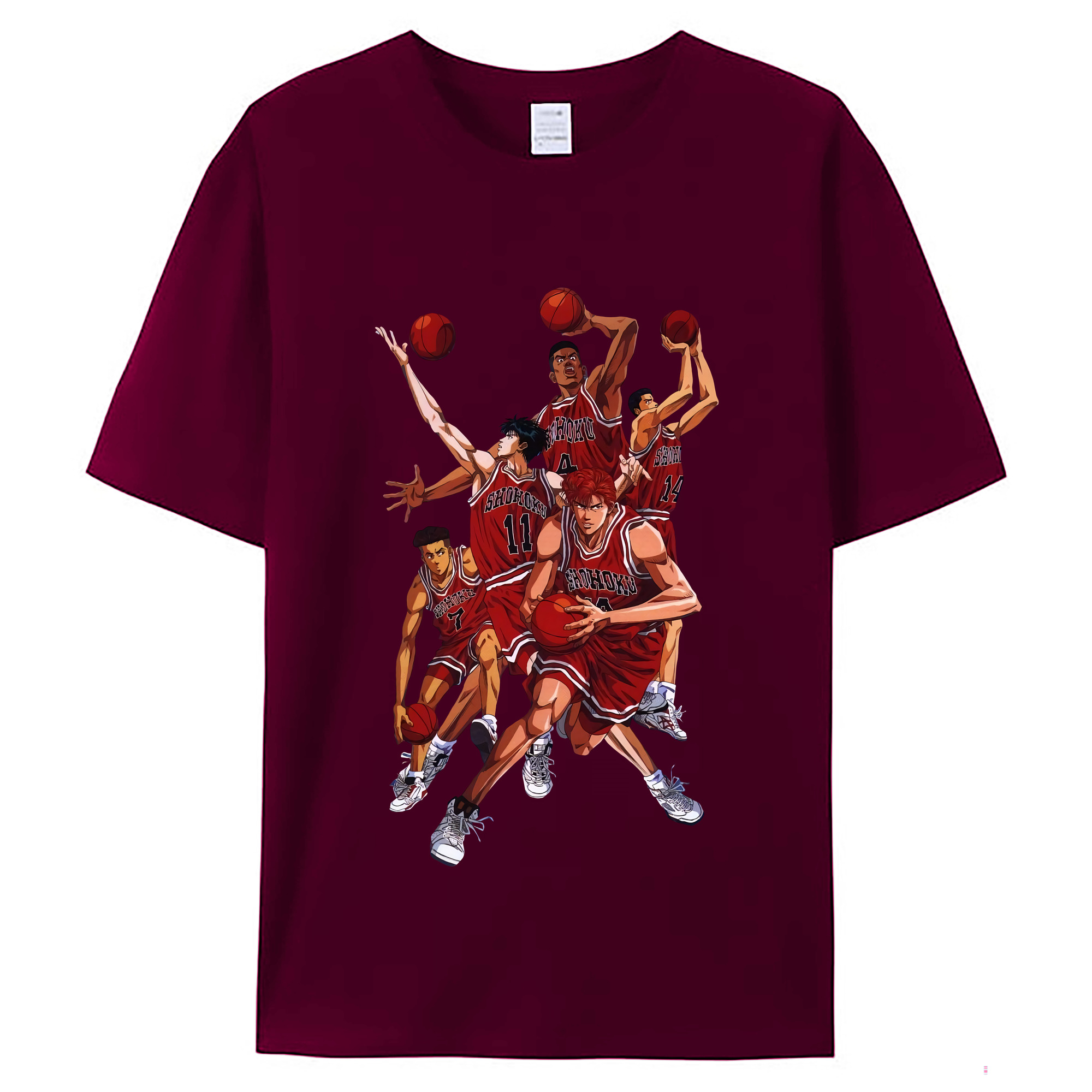 （画像用） SLAM DUNK／スラムダンク レディースカジュアルプリントTシャツ（綿100％）